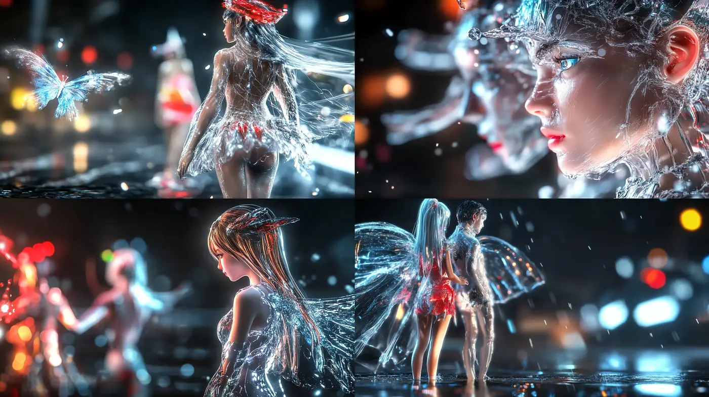 Ethereal Luminance: A Dance of Light and Translucence in Digital Art - Midjourney sref style