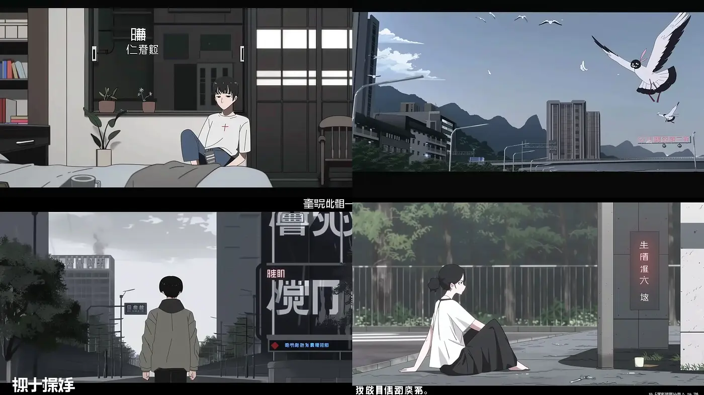 Serene and Contemplative Anime-Inspired Vistas - Midjourney sref style
