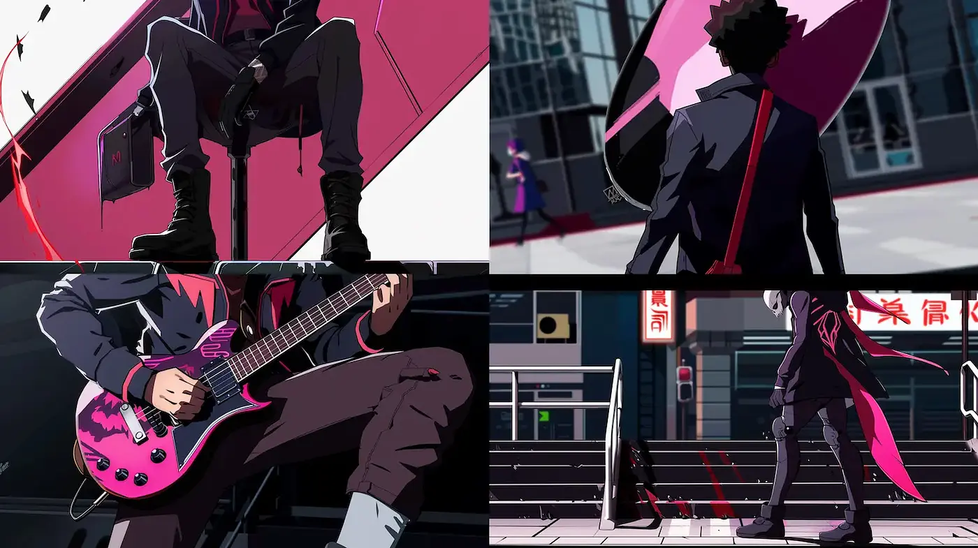Dynamic and striking urban illustration with a modern aesthetic - Midjourney sref style