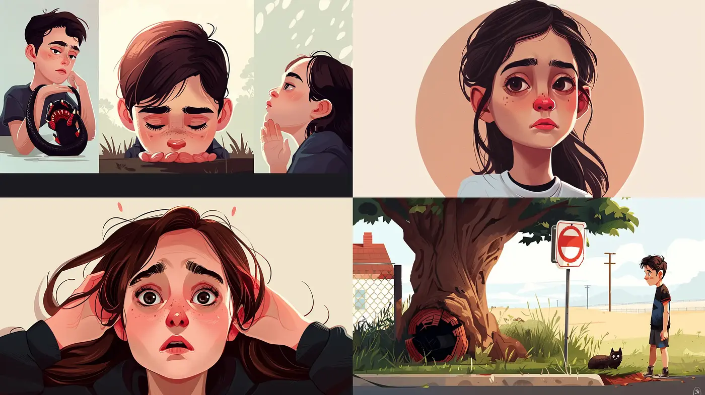 Evocative Emotional Storybook Illustration - Midjourney sref style