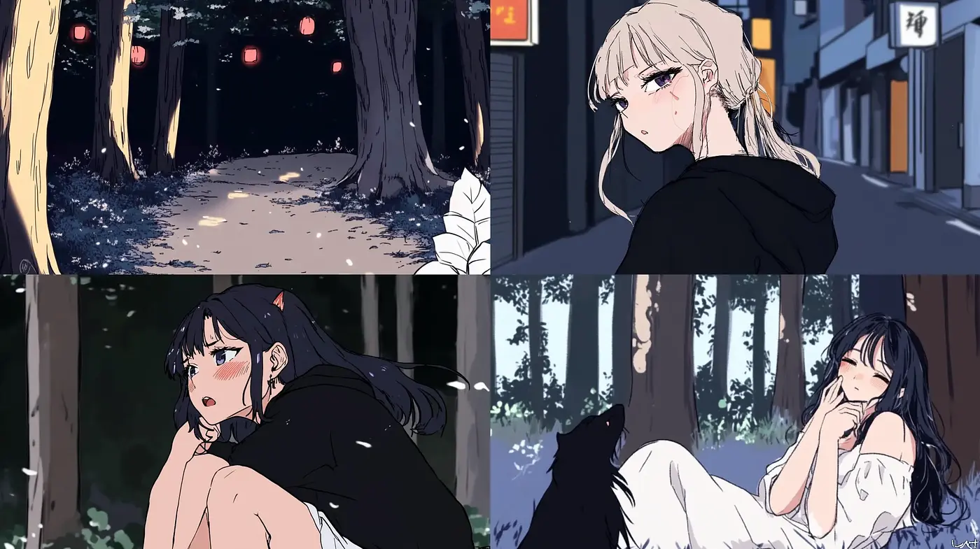 Consistent Manga-Inspired Aesthetic with a Modern Twist - Midjourney sref style