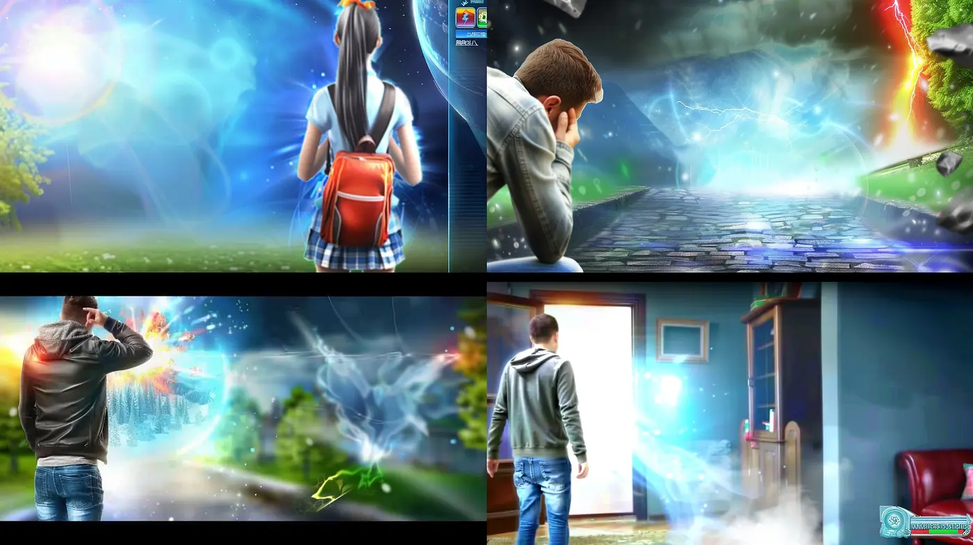 Ethereal Luminosity in Dynamic Reality: A Synthesis of Light-Infused Digital Art - Midjourney sref style