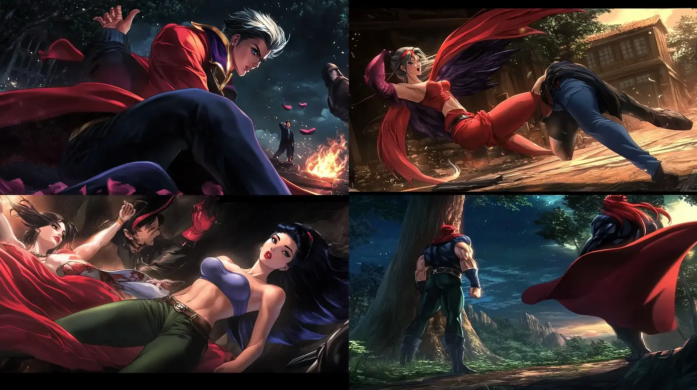 Dynamic Comic Book Heroism in Saturated Hues - Midjourney sref style