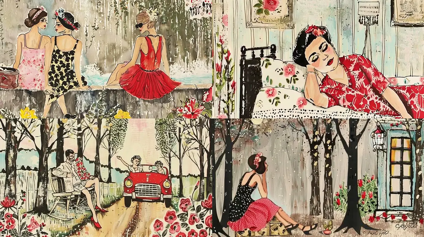 Rustic Elegance with a Nostalgic Flourish - Midjourney sref style