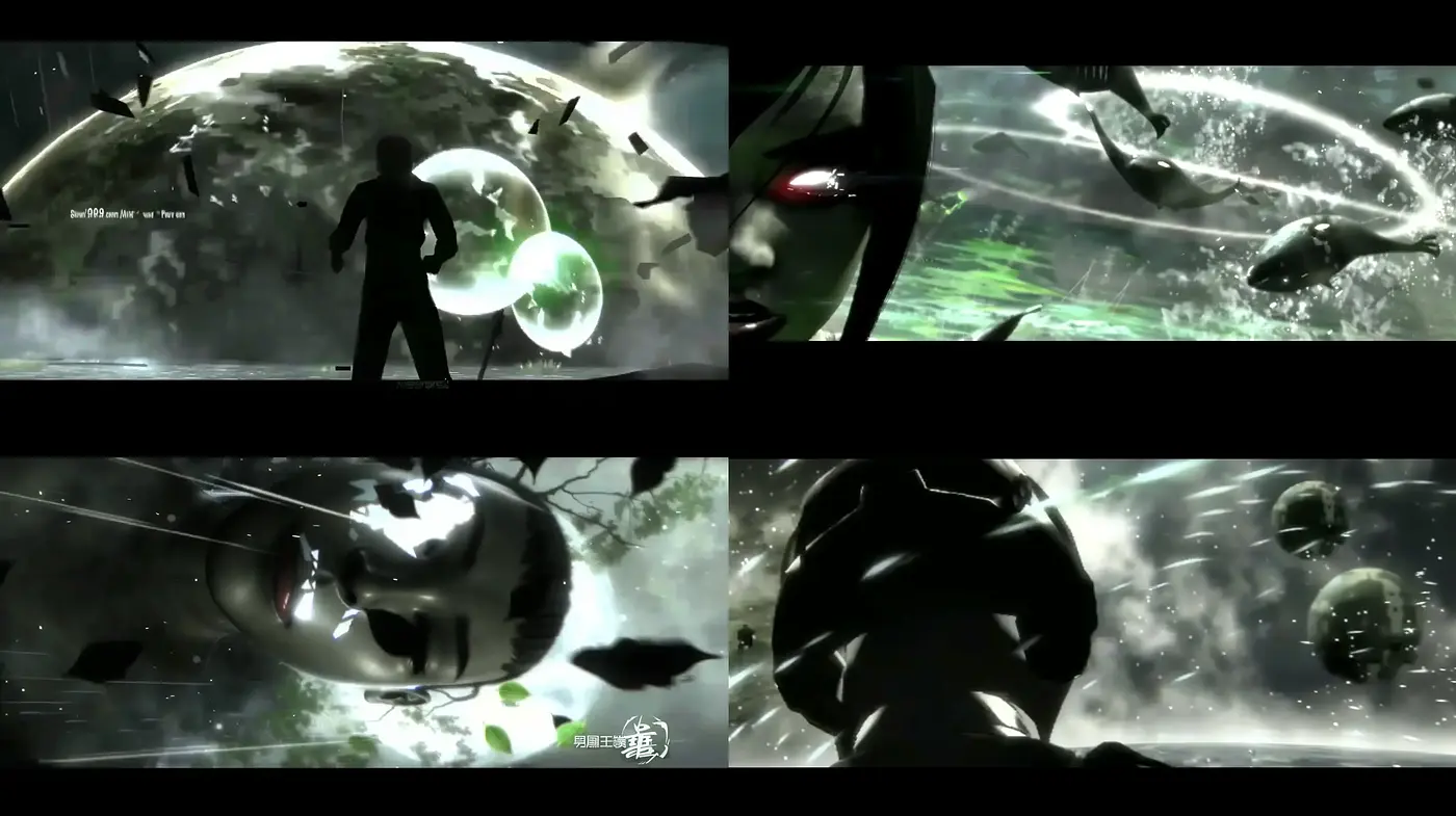 Ethereal Sci-Fi Panoramas with a Lurid Monochrome Ambiance - Midjourney sref style