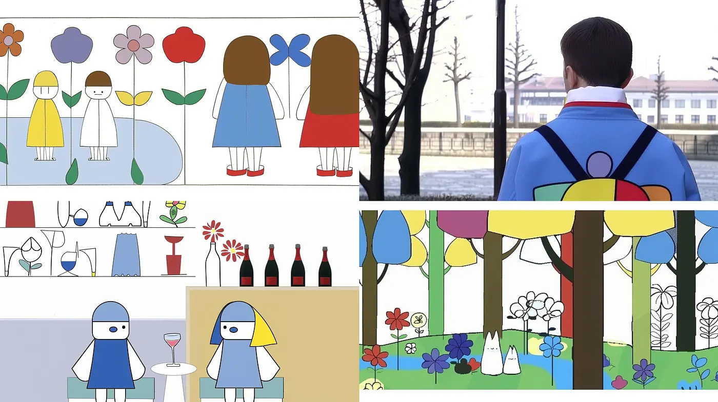 Serene Simplicity: A Modern Interpretation of Minimalist Illustrative Art - Midjourney sref style