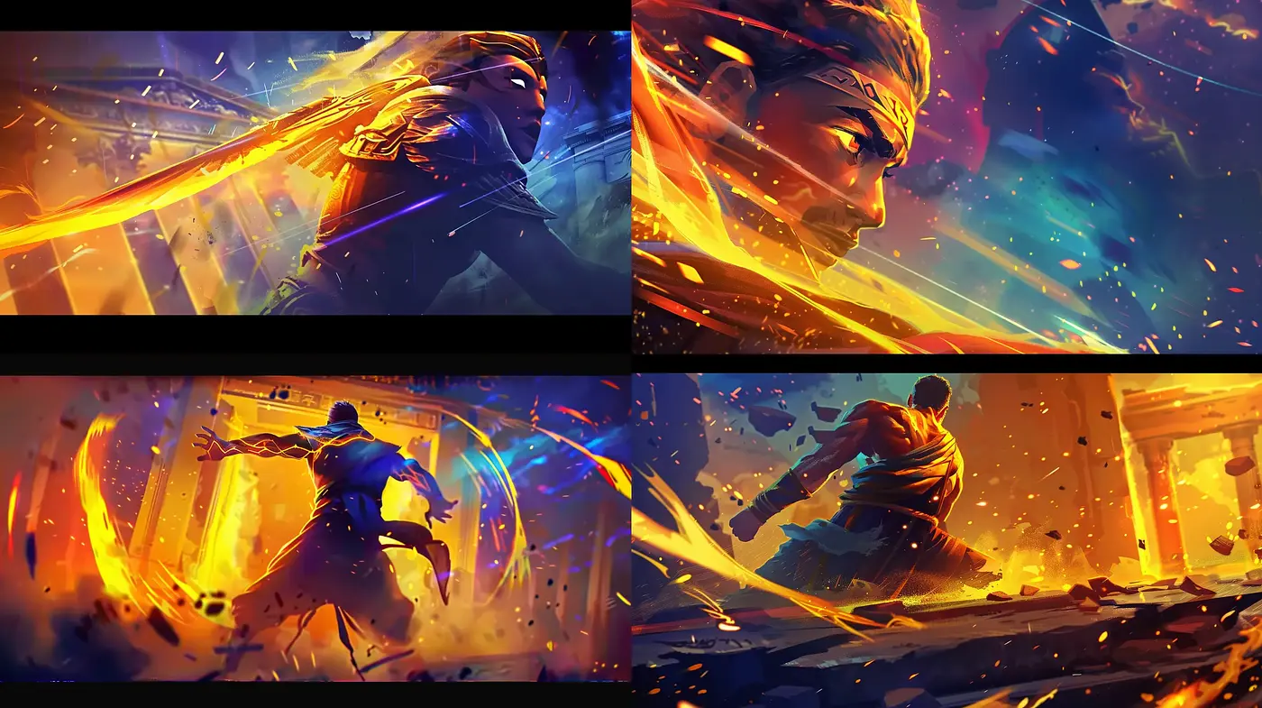Dynamic Expressionist Energy in Contemporary Digital Art - Midjourney sref style