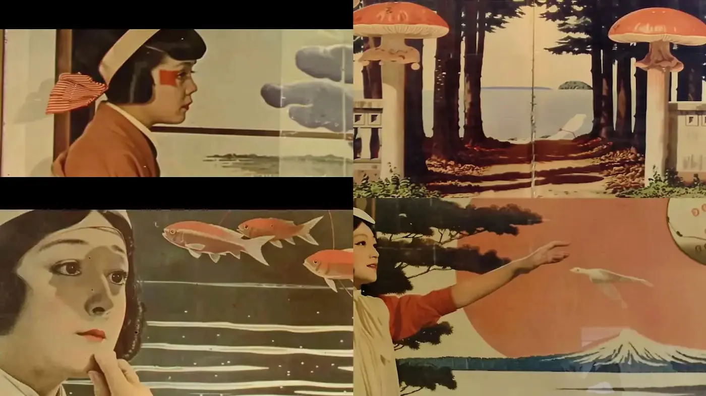 Charming Retro Aesthetic with a Hint of Surrealism - Midjourney sref style