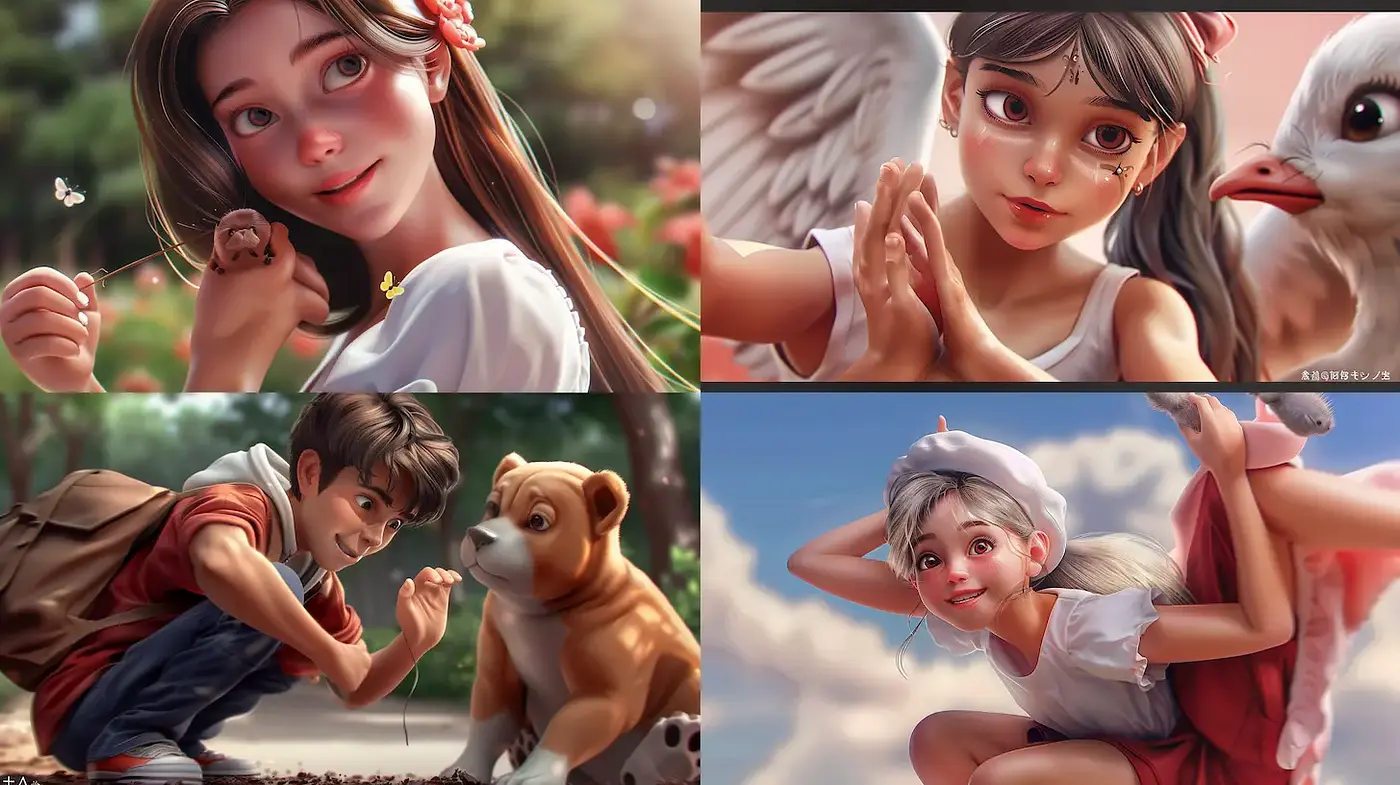 Charming and Whimsical Children's Illustrative Style - Midjourney sref style