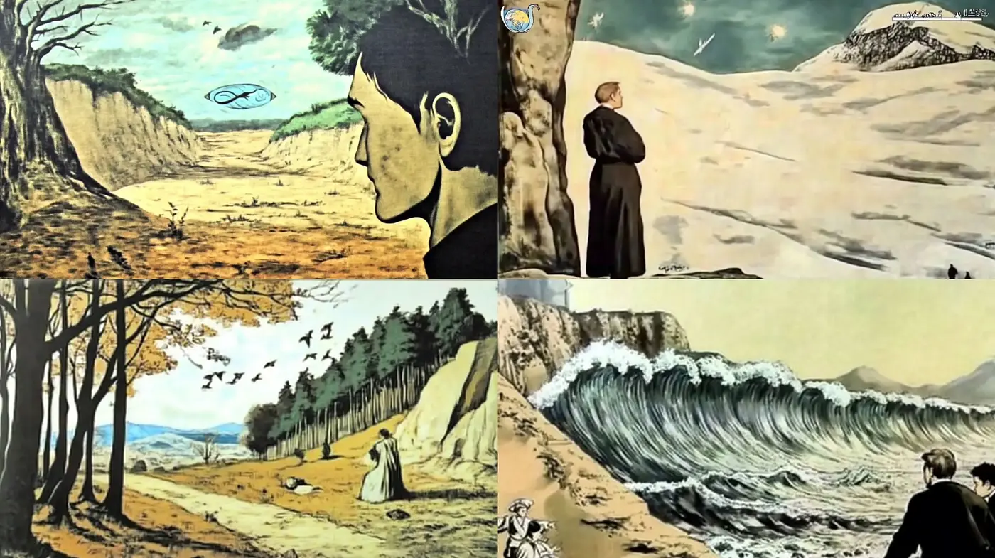 Surrealist Echoes of Nature in Earthy Tones - Midjourney sref style