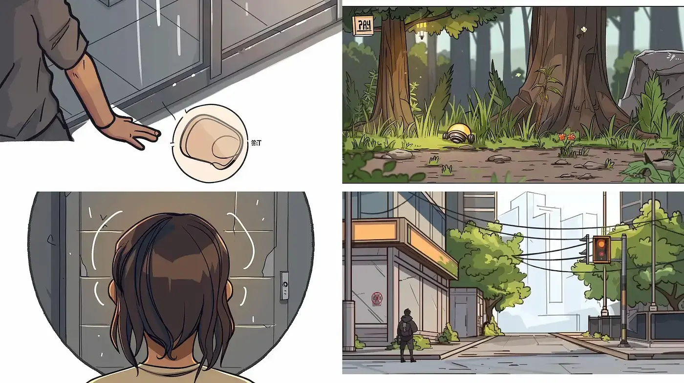 Contemporary Illustrated Narrative with a Subtle Nostalgic Undertone - Midjourney sref style