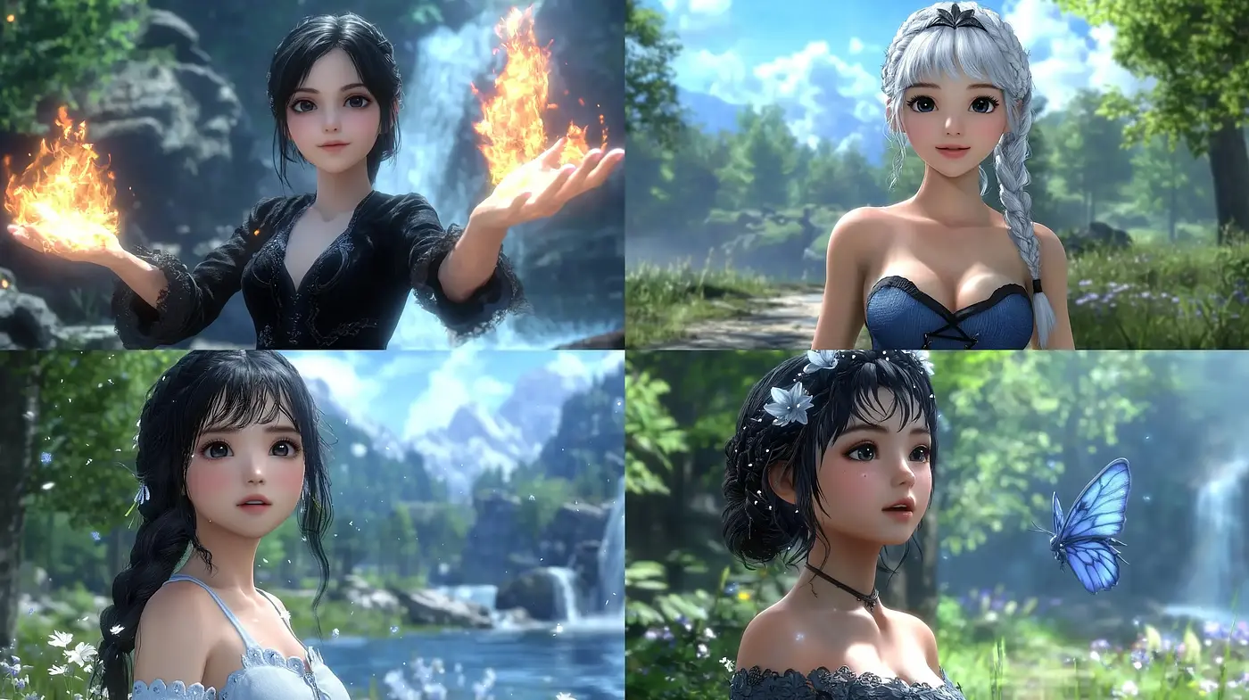 Ethereal Luminescence in Hyper-Realistic Anime Portraiture - Midjourney sref style