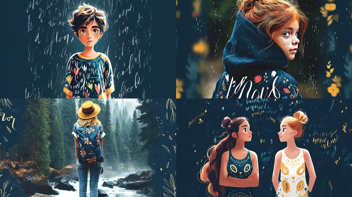 Whimsical and Vibrant Illustrations with a Nature-Inspired Aesthetic - Midjourney sref style