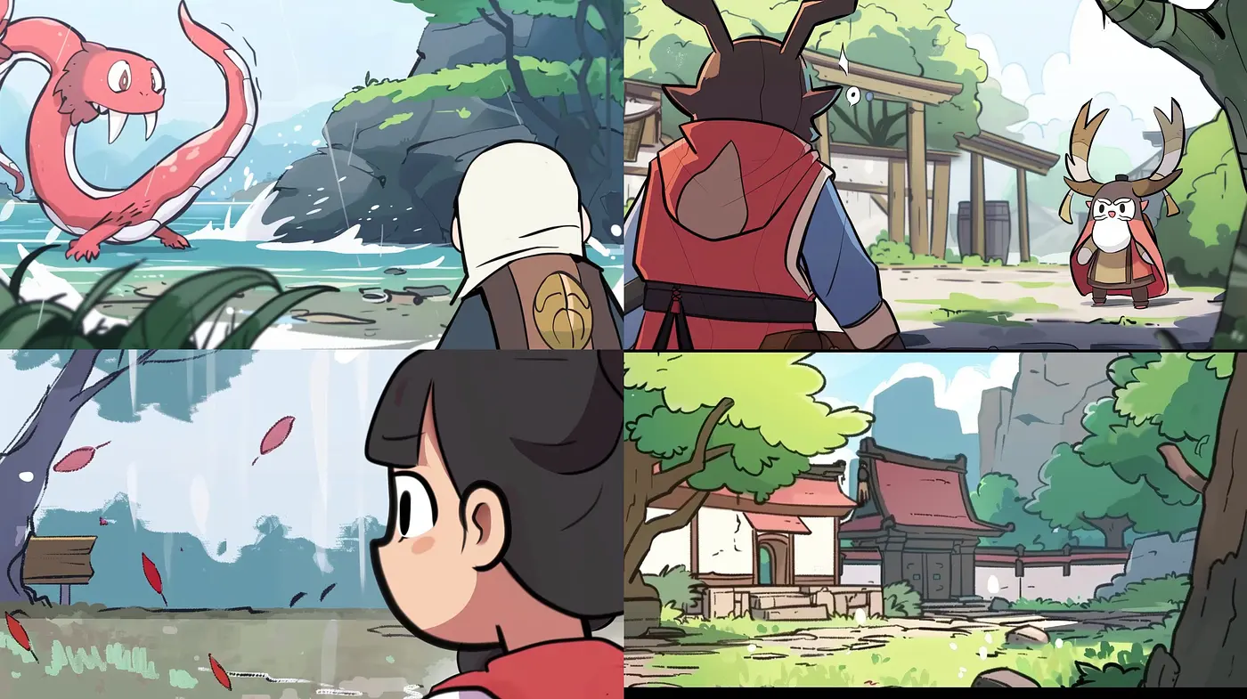 Whimsical Animation-Inspired Vistas with a Pastel Storybook Palette - Midjourney sref style