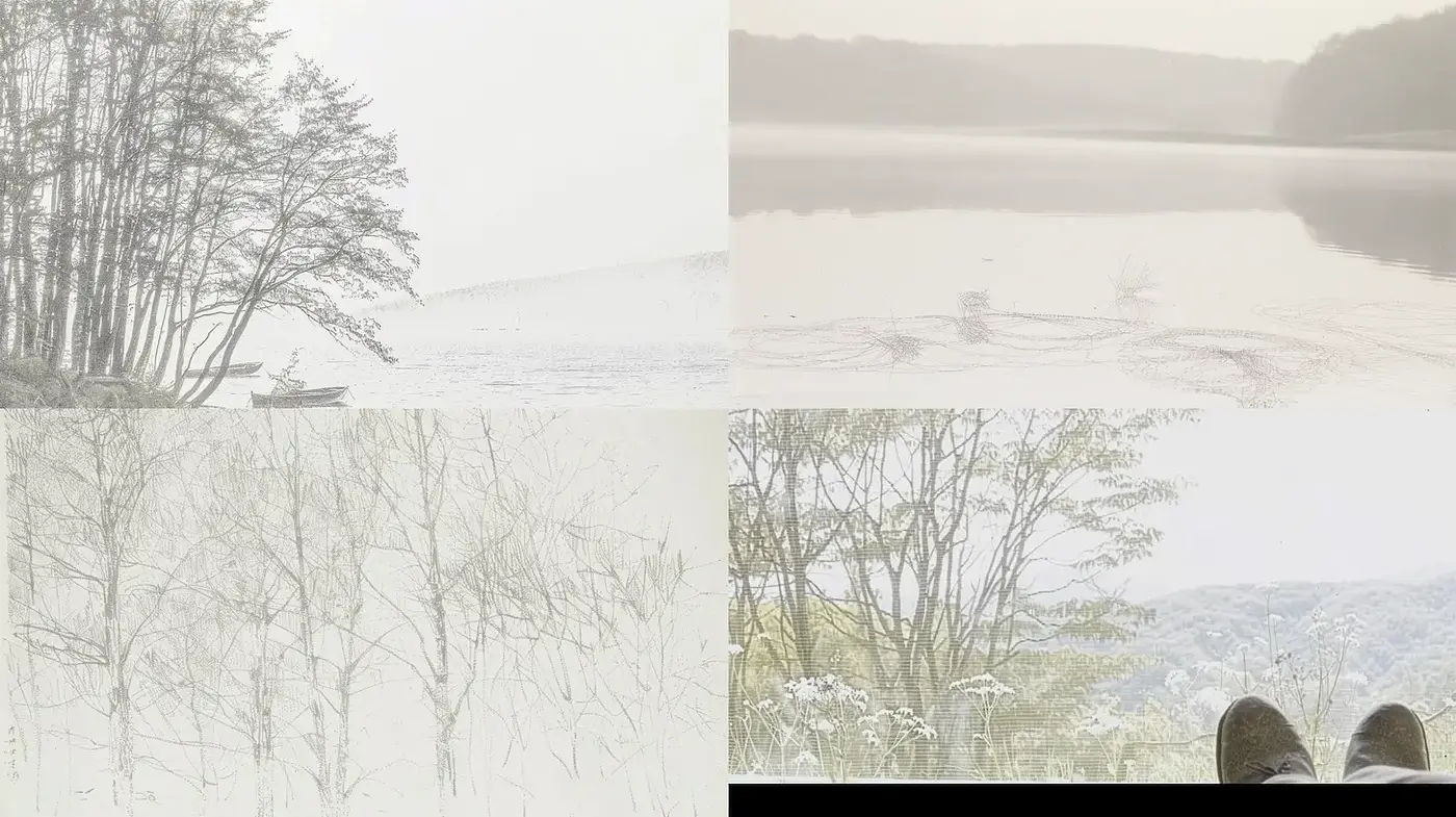 Ethereal and Minimalistic Landscape Aesthetic - Midjourney sref style