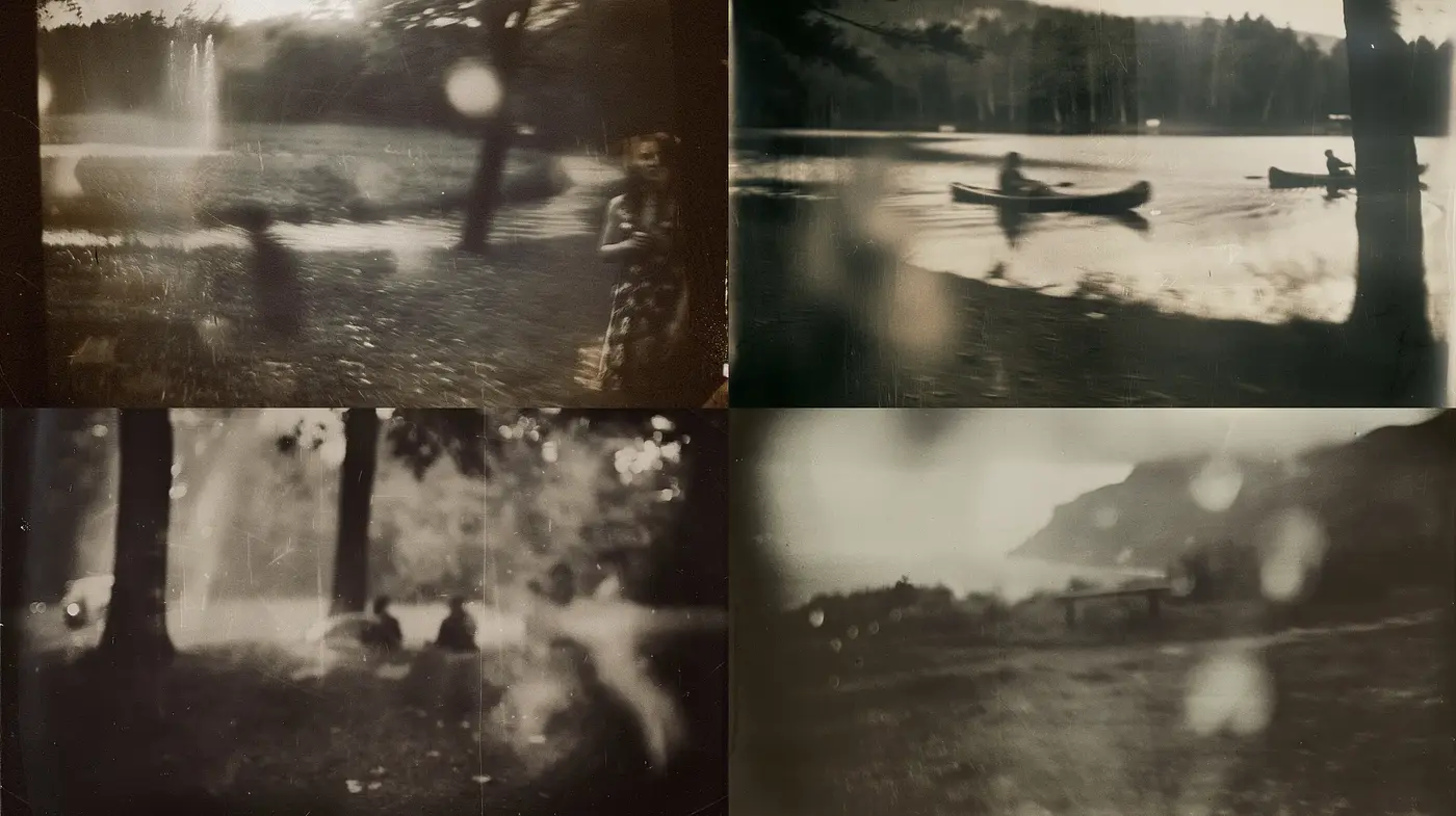 Ethereal Monochromatic Visions: A Homage to Early Photographic Techniques - Midjourney sref style