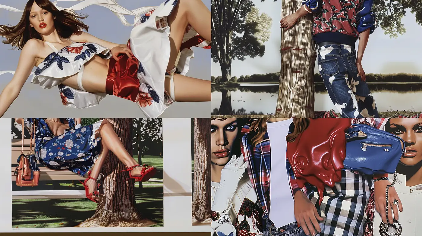 Hyper-Realistic Vignettes with a High-Contrast Modern Fashion Edge - Midjourney sref style