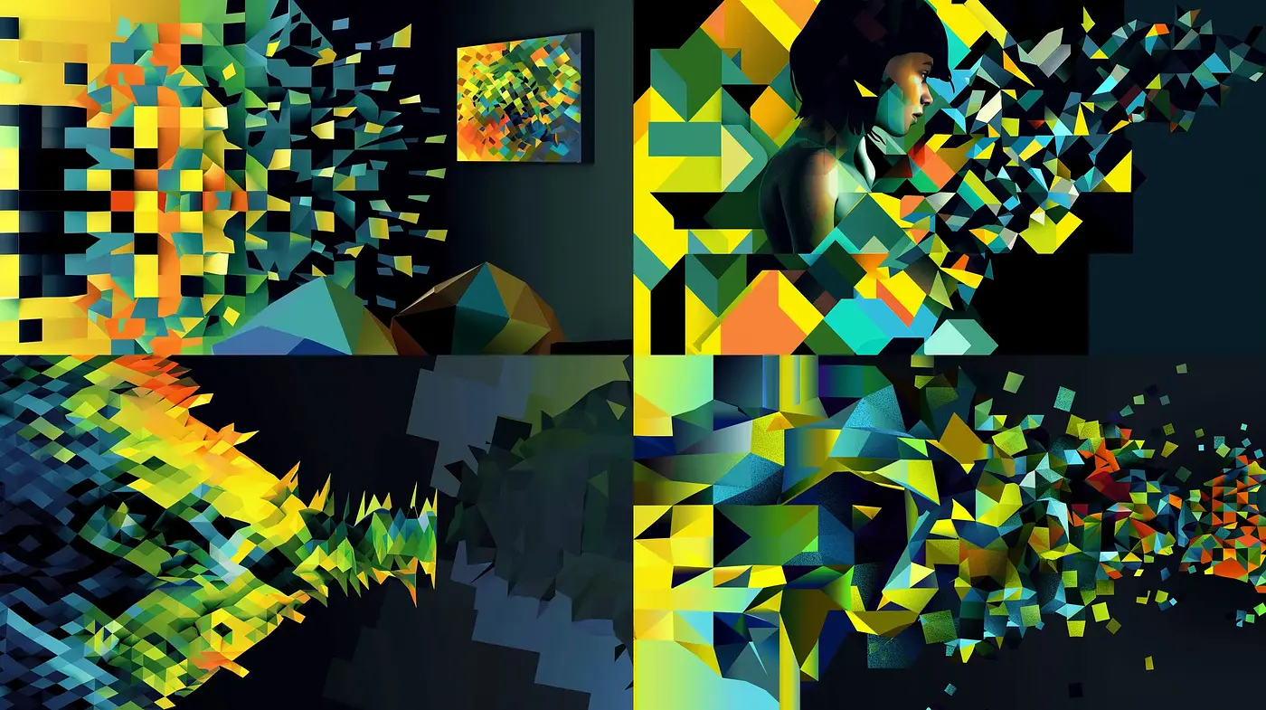 Cubist Echoes in Dynamic Abstraction - Midjourney sref style