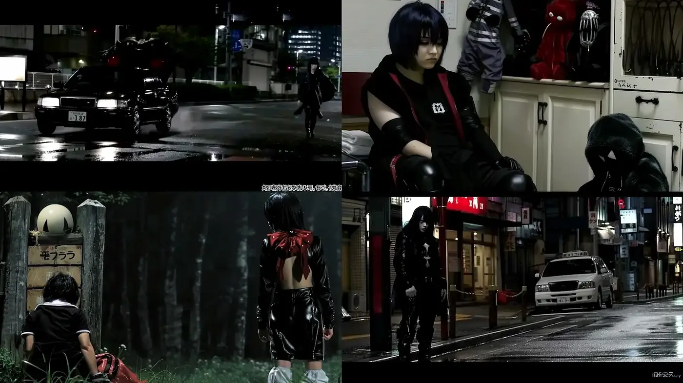 Dark Urban Aesthetic with a Futuristic Edge - Midjourney sref style