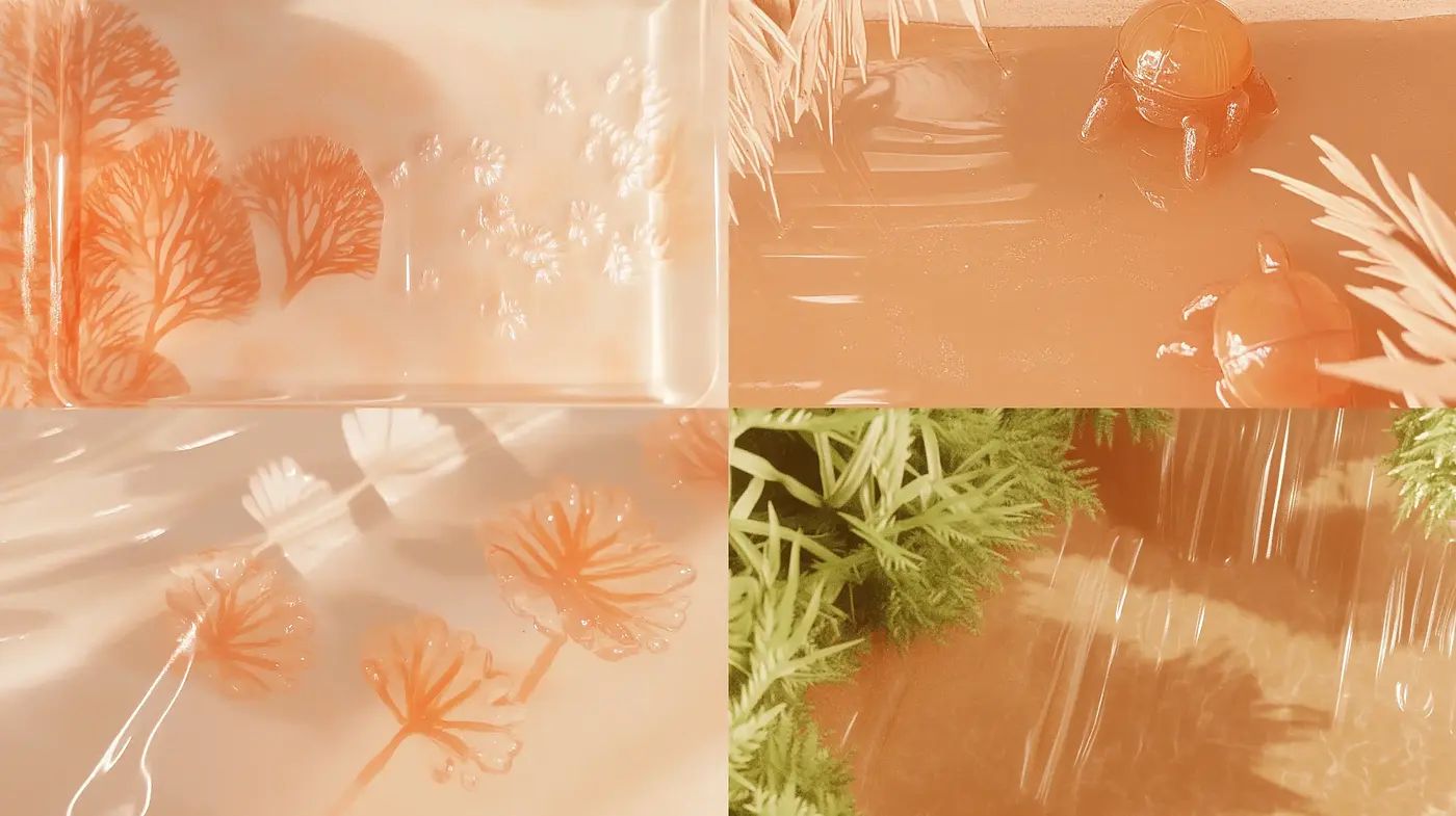 Sun-Kissed Sepia Tones and Botanical Silhouettes - Midjourney sref style