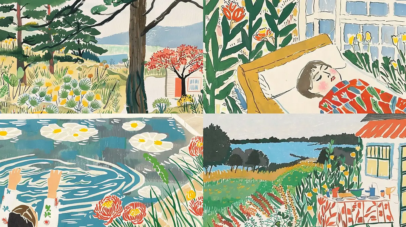 Consistent Botanical Elegance in a Fauvist-Inspired World - Midjourney sref style