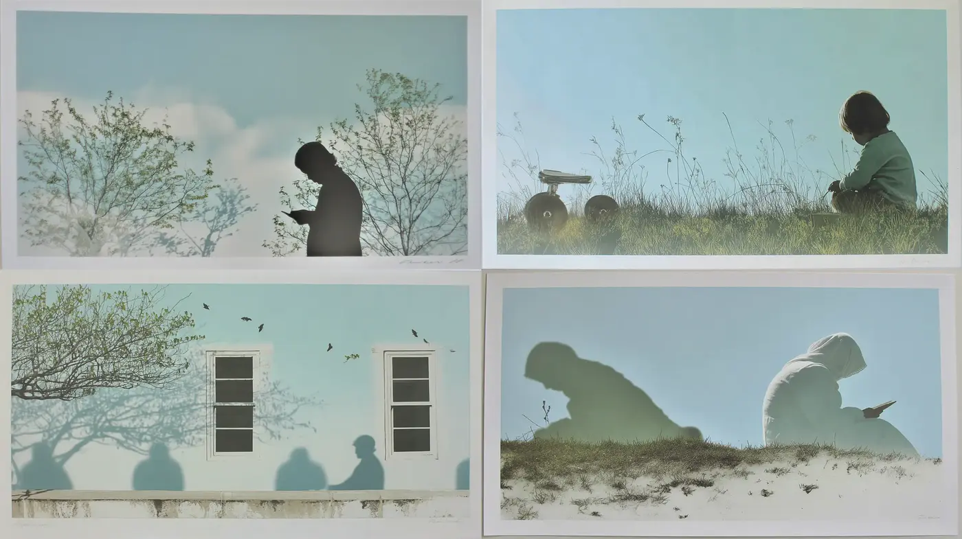 Ethereal Landscapes with Soft Silhouettes and Tranquil Atmosphere - Midjourney sref style