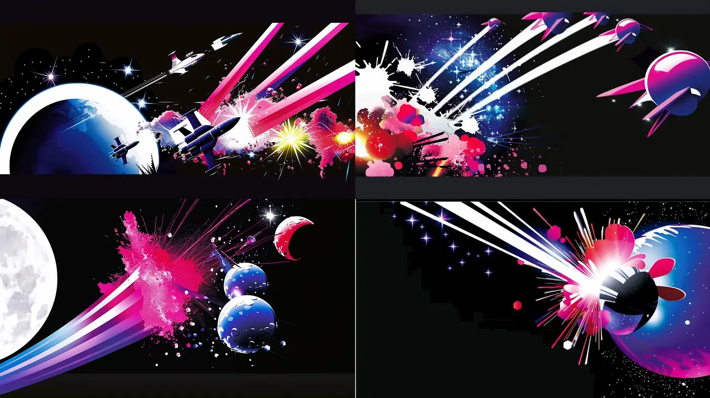 Cosmic Synthwave Velocity: A Digital Art Homage to Futuristic Nostalgia - Midjourney sref style