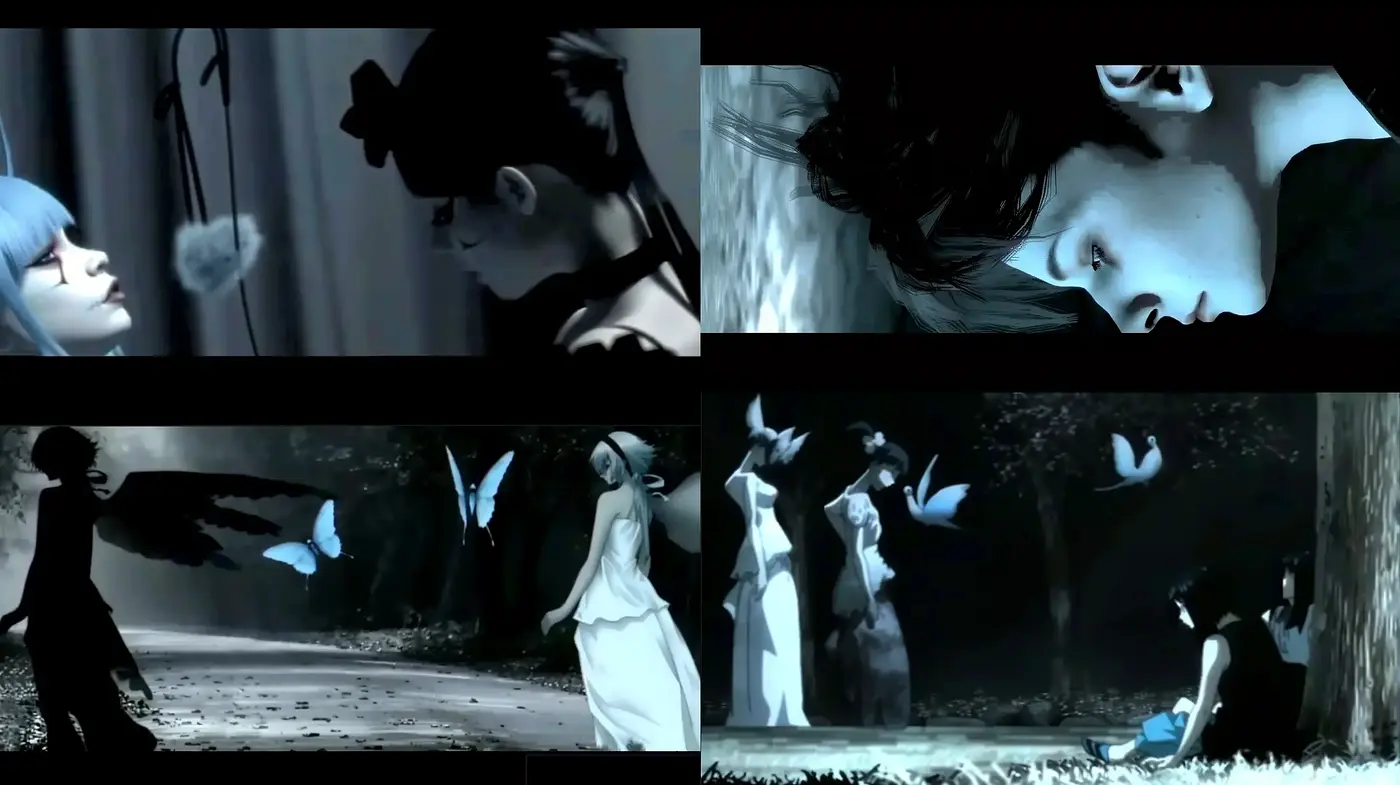 Ethereal Nocturne: an Enigmatic Dance of Shadow and Moonlight - Midjourney sref style