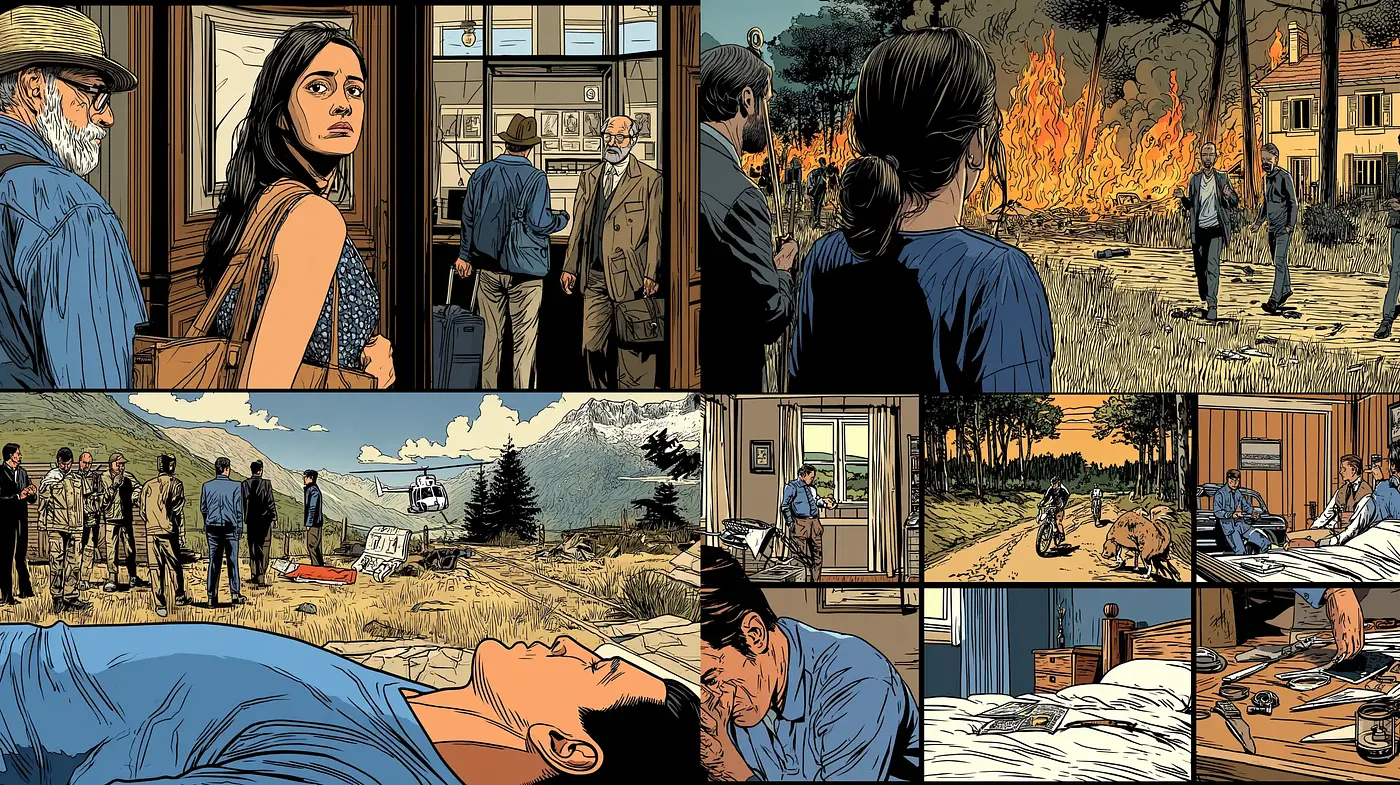 Cinematic Graphic Novel Aesthetic with a Touch of Dramatic Realism - Midjourney sref style