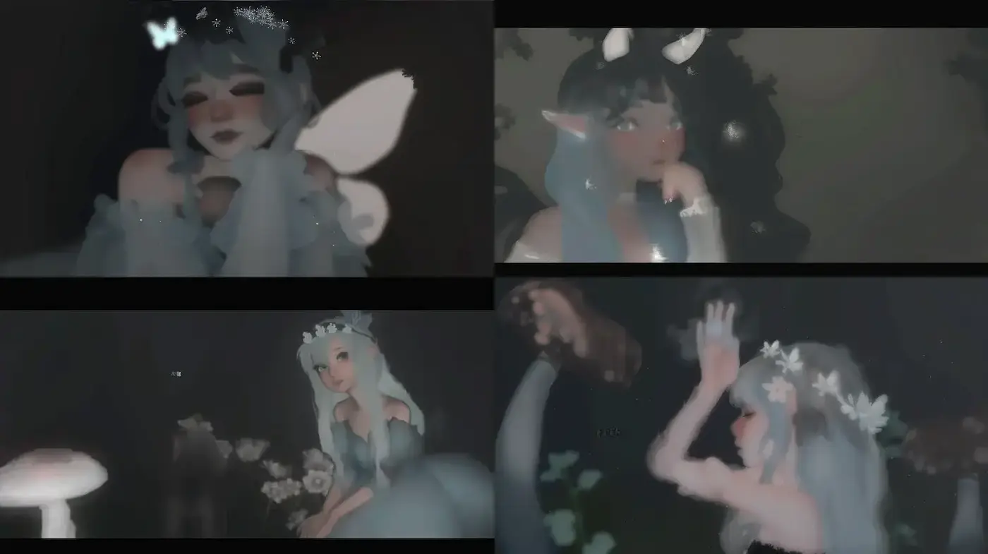 Ethereal Dreamscape Fusion: An Artistic Blending of Impressionist and Anime Influences - Midjourney sref style