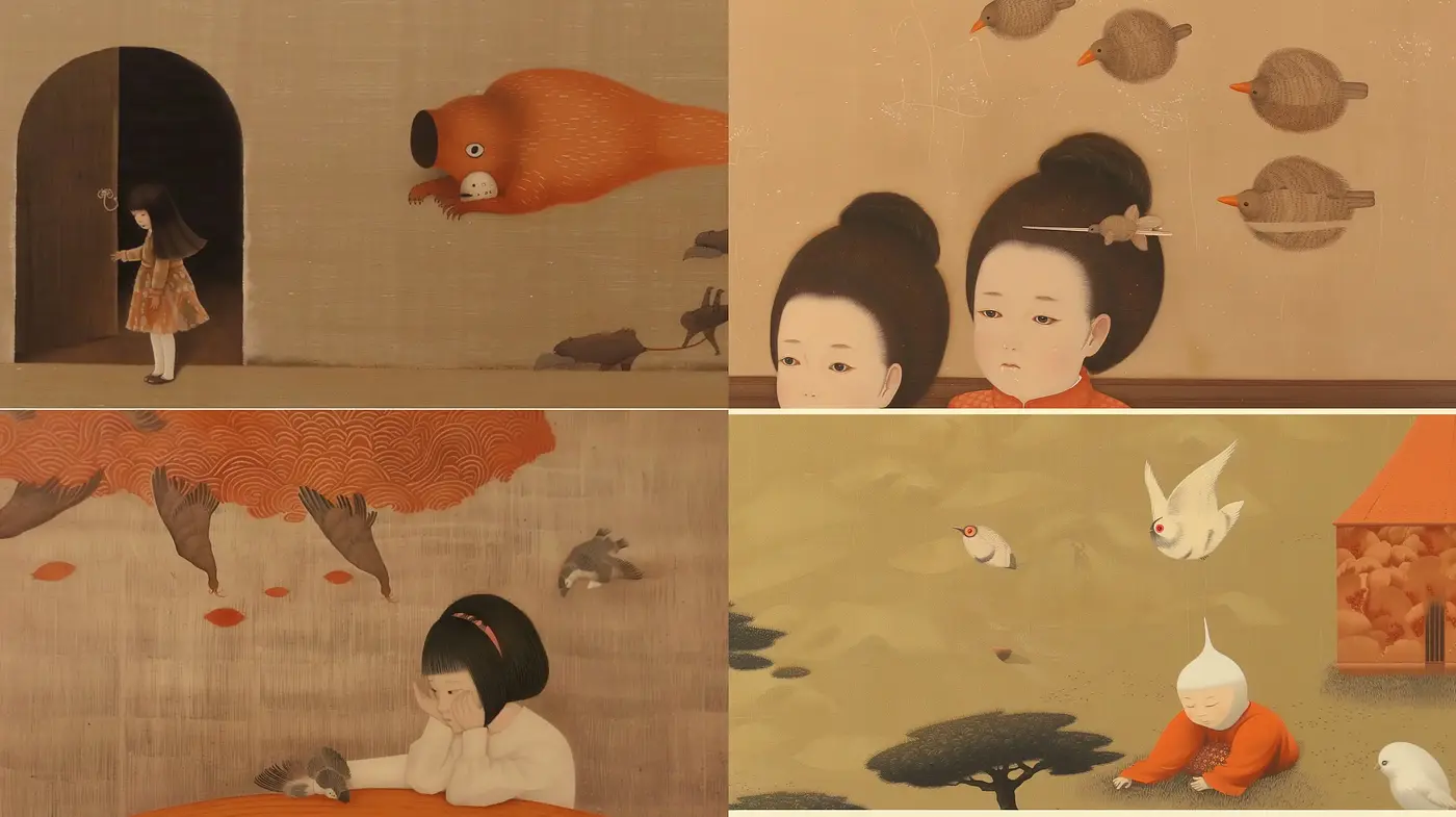 Serenely Whimsical Artscapes with a Delicate Japanese Essence - Midjourney sref style