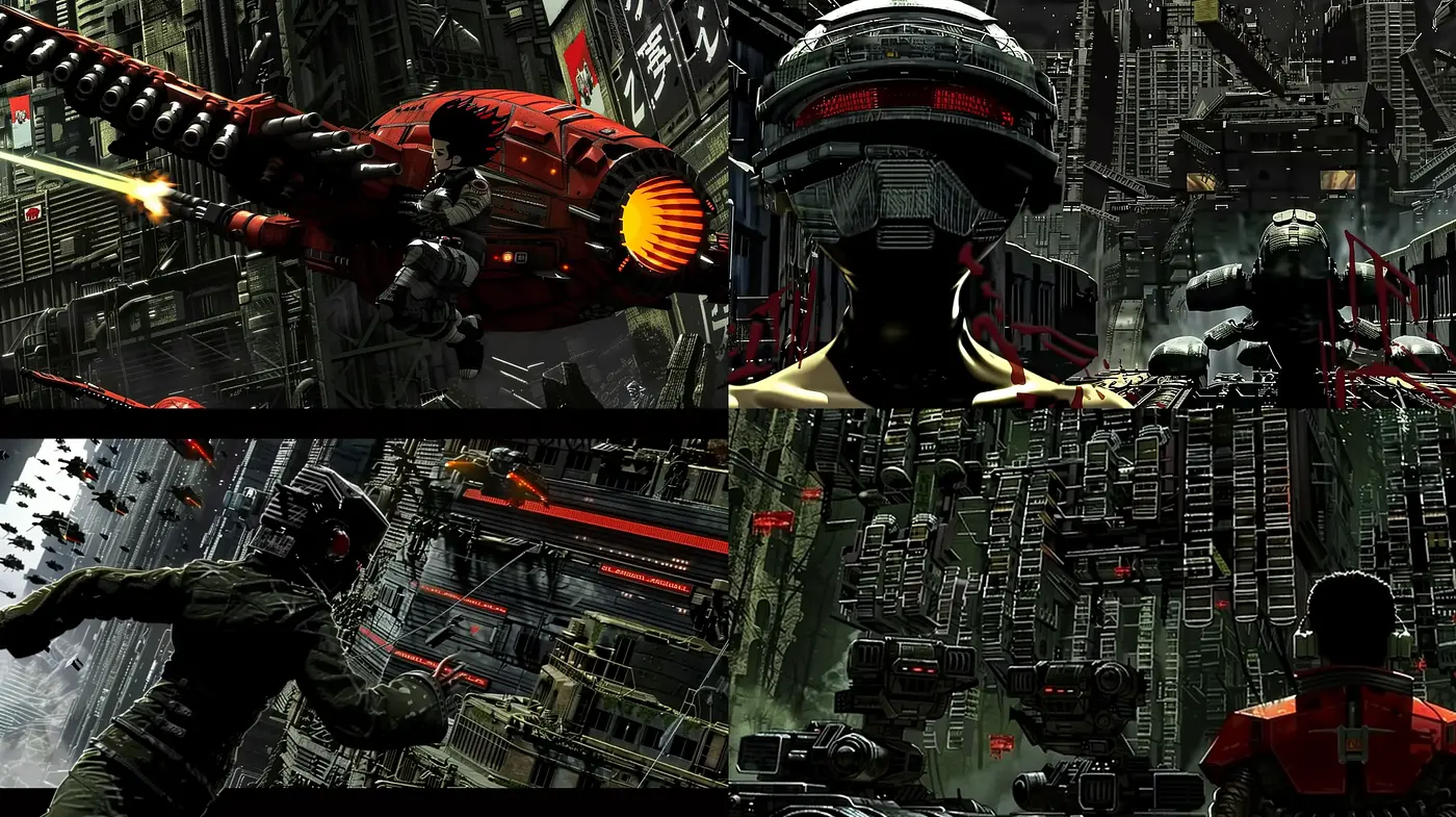 Futuristic Cybernetic Convergence - Midjourney sref style