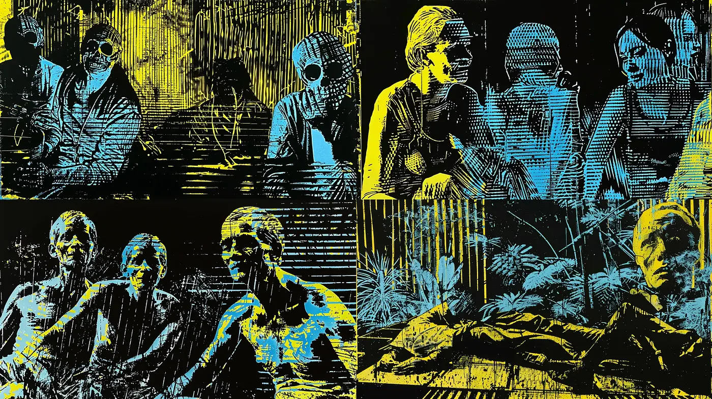 Contemporary Graphic Novel Expressionism - Midjourney sref style
