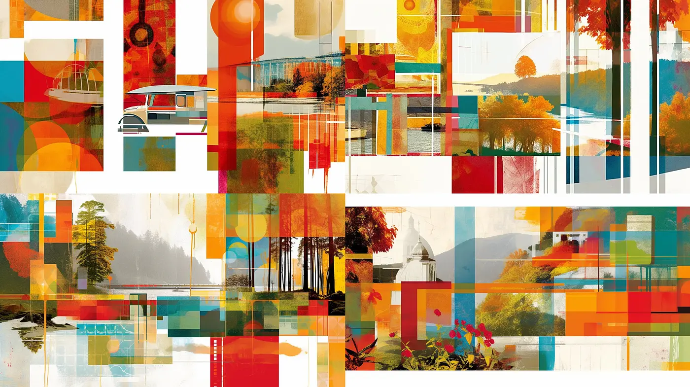 Synchronous Fusion of Vivid Hues and Abstract Expressiveness - Midjourney sref style