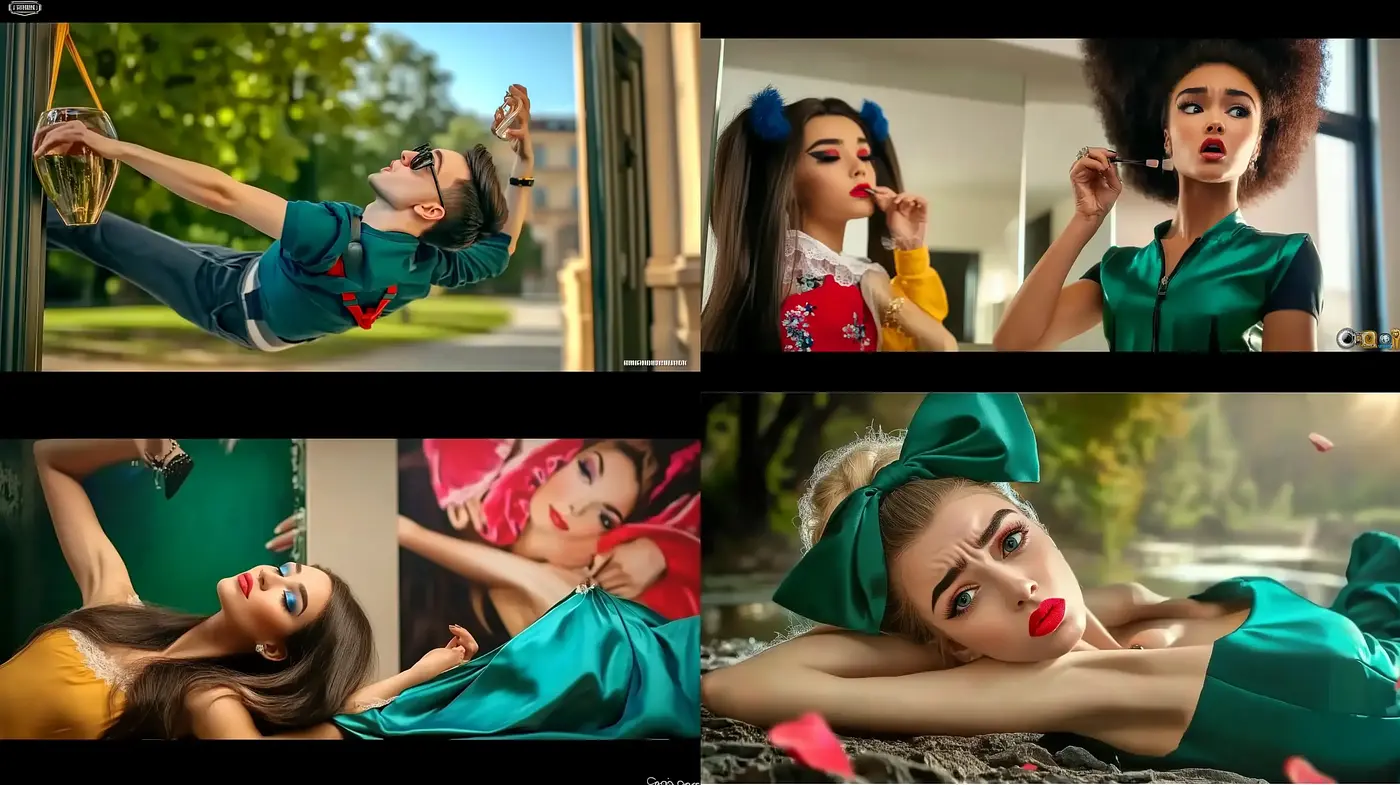 Surreal Saturation Blending Contemporary and Vintage Illustrative Essence - Midjourney sref style