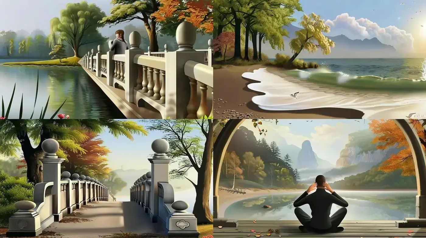 Serene Landscapes with a Touch of Impressionism and Soft Realism - Midjourney sref style
