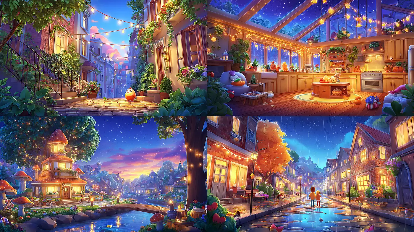 Charming and Whimsical Captures of Cozy Environments - Midjourney sref style