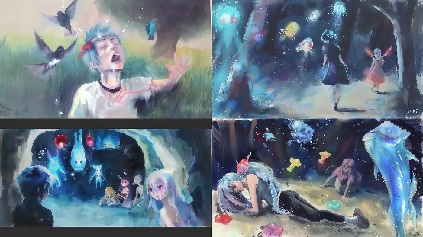 Enigmatic Dreamscapes with Ethereal Ambiance - Midjourney sref style