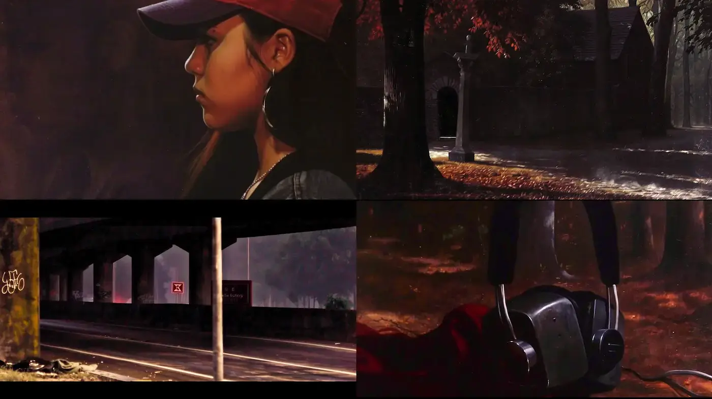 Consistent Urban Nostalgia with a Cinematic Flair - Midjourney sref style