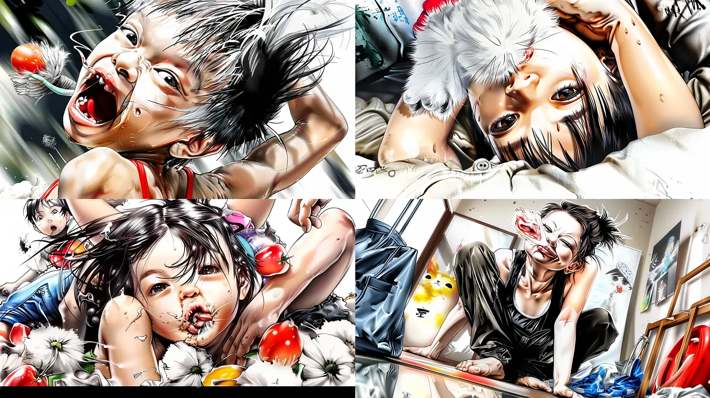 Hyper-detailed Illustrative Realism with Vivid Dynamics - Midjourney sref style