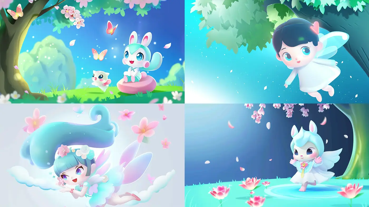Enchanted Whimsy: A Serene and Dreamlike Fantasy Art Style - Midjourney sref style