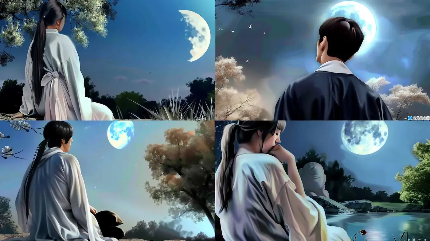 Serene Moonlit Landscapes with a Mystical Quality - Midjourney sref style
