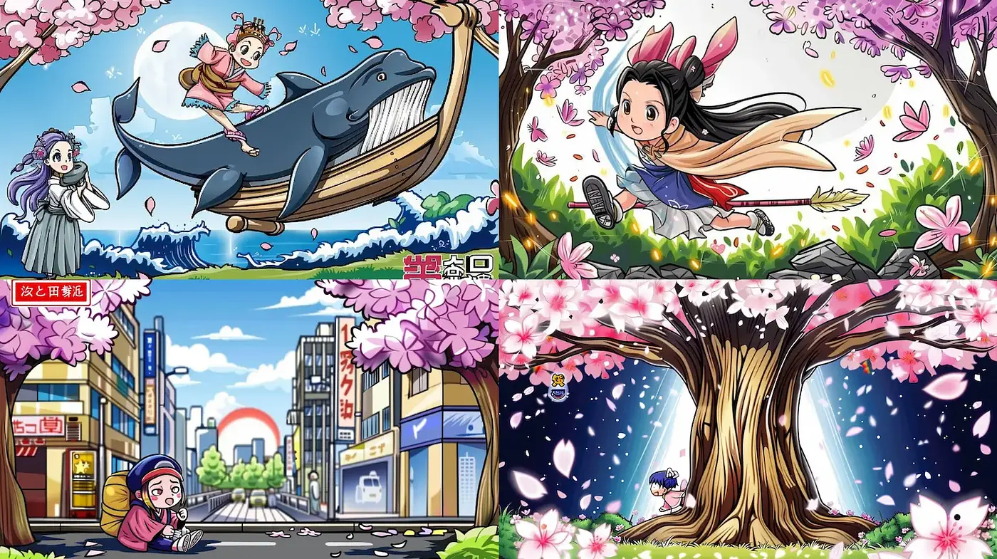 Whimsical and Vibrant Illustrations with a Touch of Fantasy and Nature - Midjourney sref style