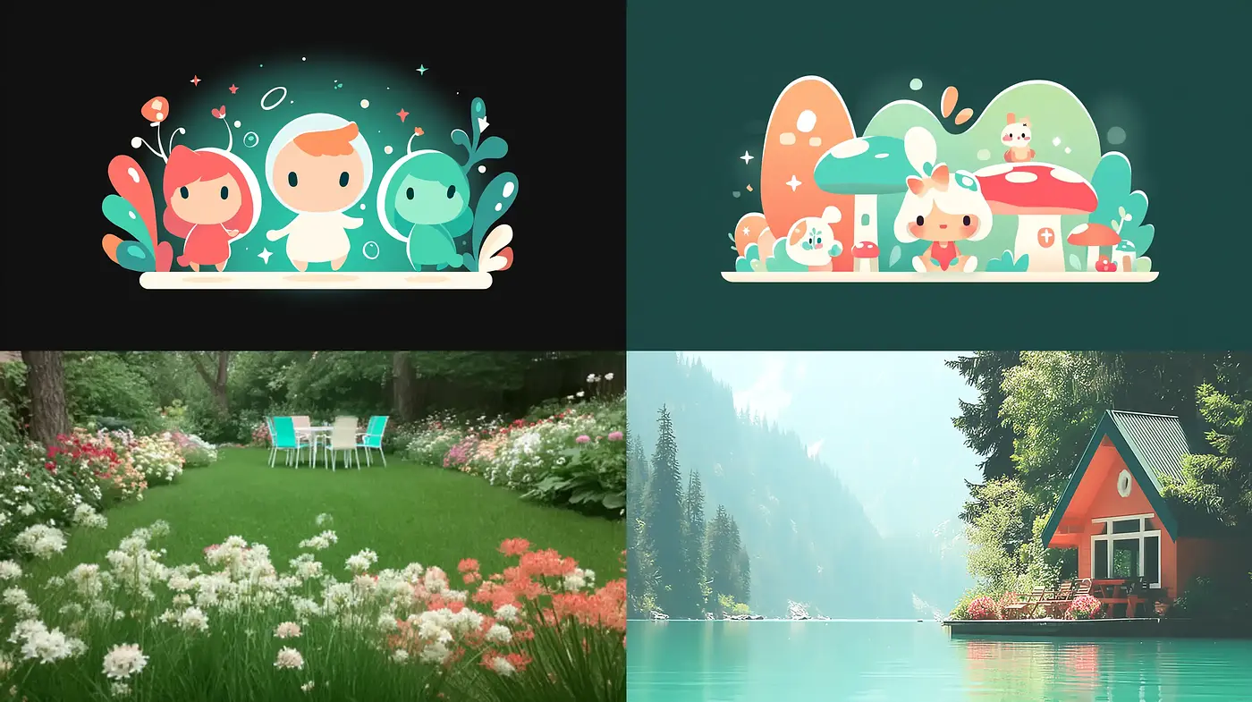 Charming and Whimsical Illustrations with a Serene Atmosphere - Midjourney sref style