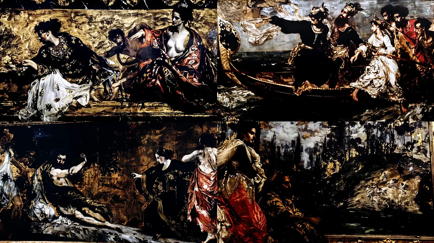 Baroque Revival in Digital Brushstrokes - Midjourney sref style