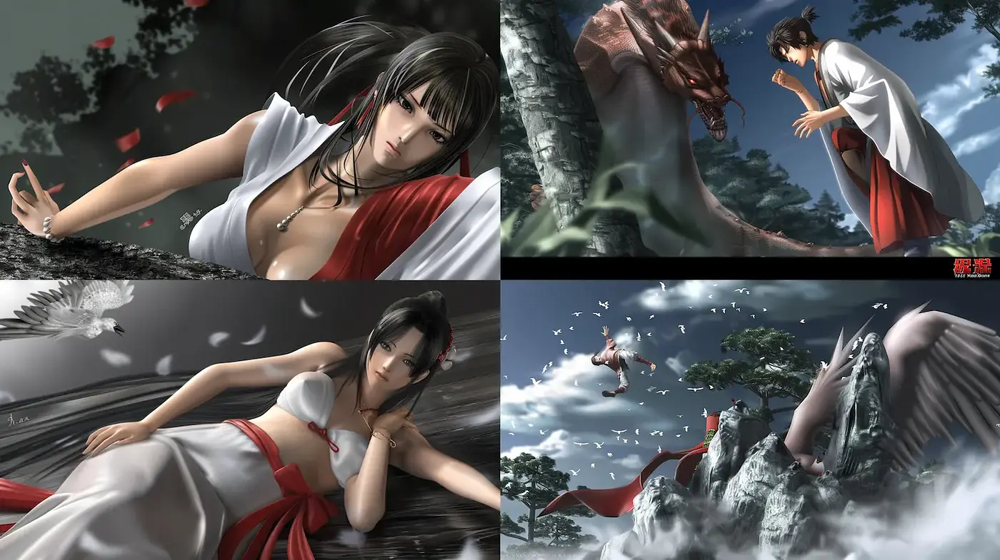 Elegant and Ethereal Fantasy with a Touch of Drama - Midjourney sref style