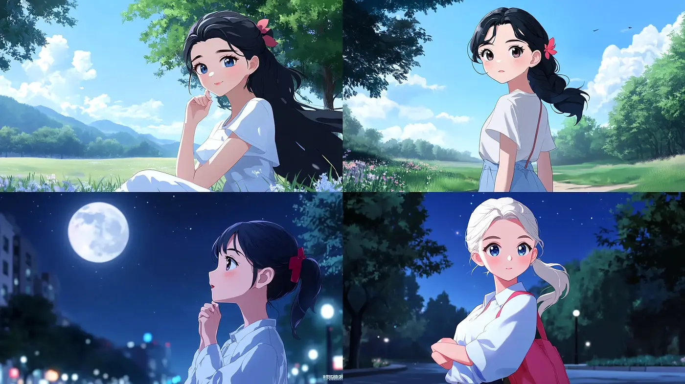 Luminous Serenity in Anime-Inspired Digital Artistry - Midjourney sref style