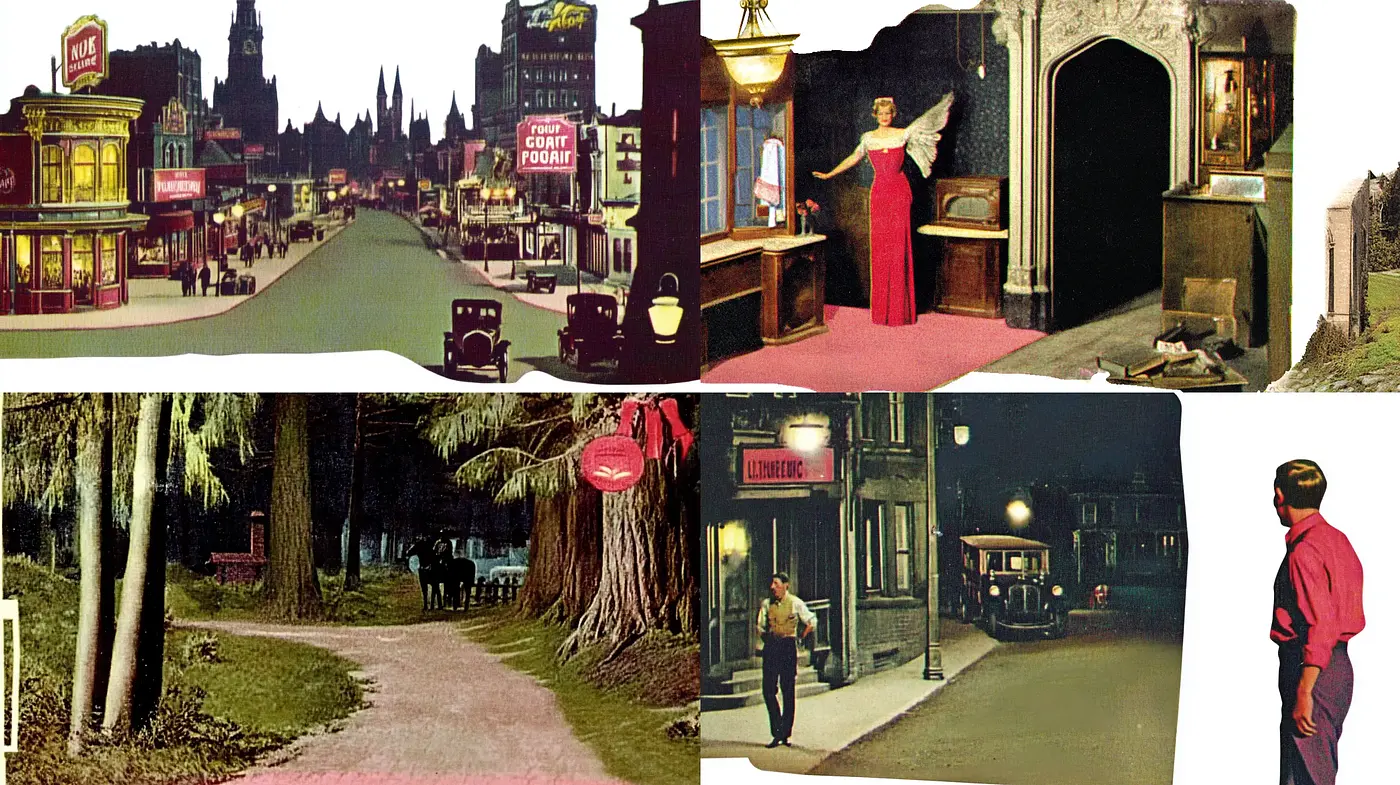 Twilight Serenity: A Harmonious Blend of Vintage Hues and Evocative Shadows - Midjourney sref style