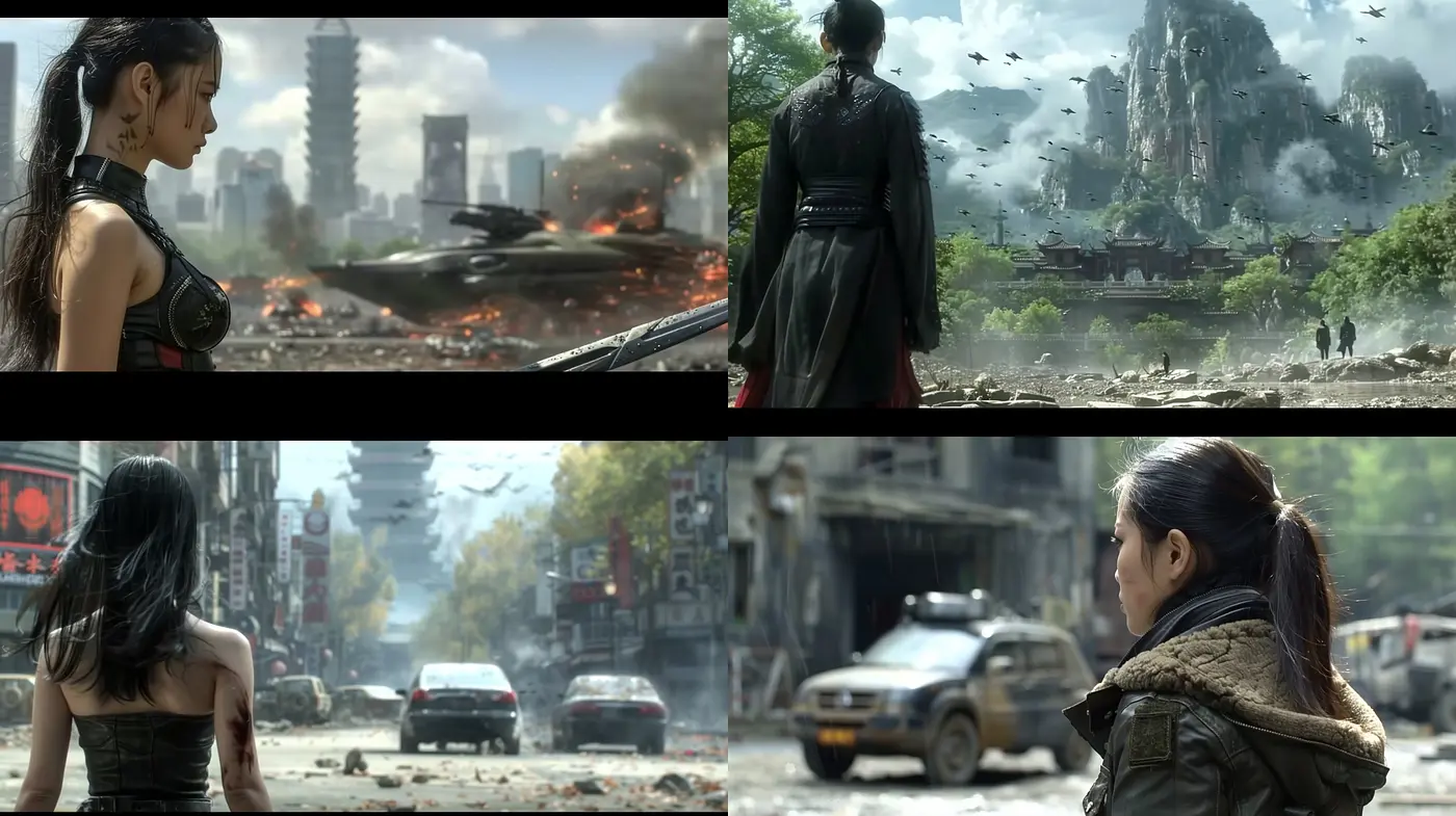 Post-Apocalyptic Serenity Amidst Chaos: A Homogenous Fusion of Desolation and Harmony in Digital Art - Midjourney sref style