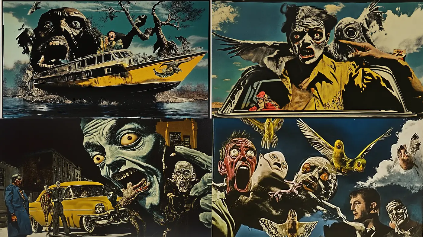 Grim Tales of the Macabre: A Eerie Homage to Vintage Horror Comics - Midjourney sref style